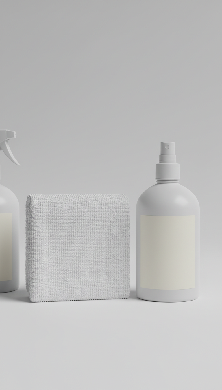 White Microfiber Cleaning Cloth Ultra-Fine Weave